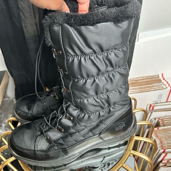 Totes Faux Fur Lined Winter Boots - Picture 2 of 4